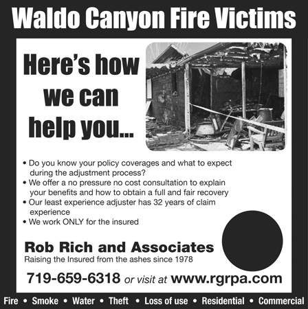 Waldo Canyon Fire Victims: We can help you.